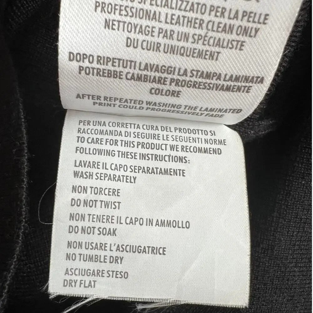 Dolce & Gabbana Black Front Pocket Leather Accent Mini Dress, XS/US2/T38 - Picture 15 of 15